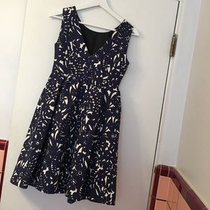 Zara Floral V-Neck Dress
